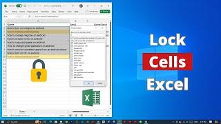 How to Lock Cells on Microsoft Excel