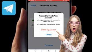 how to delete telegram account permanently 2023 | iPhone & Android