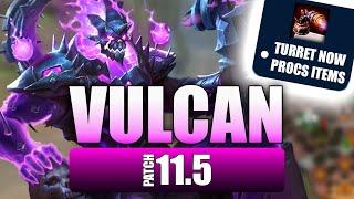 Vulcan Turret PROCS ITEMS and it is BROKEN