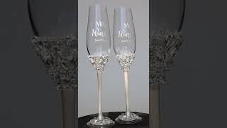 Wedding flutes from ELENA HONCH