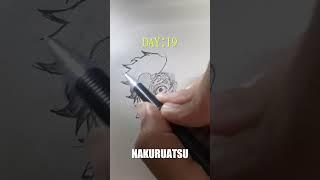 Drawing everyday until i hit 1000 subs || drawing tanjiro#anime #shorts #art #anime #viral #art