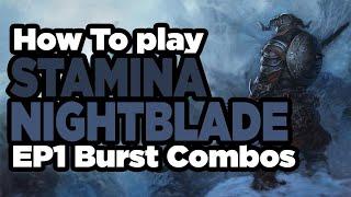 ESO -  How to play Stamina Nightblade in PVP EP1 - Burst Combos