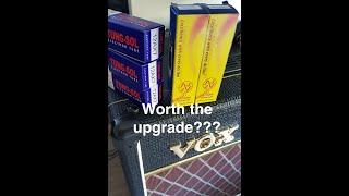 Is it worth swapping out stock tubes in your guitar amp?? Vox AC15 - TungSol + JJ