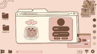 Cute Computer Login Intro Templates | No Text | Kawaii Intro | Website Login Intro | Free to use