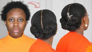 4C Hairstyle For Short Hair | Elegant for work & summer