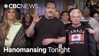 Mike Myers creates a buzz by wearing a 'Canada is not for sale' T-shirt on SNL | Hanomansing Tonight