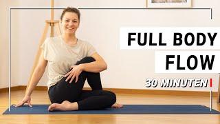 Full Body Yoga Flow - gesamten Körper stärken, dehnen und entspannen | 30 Min