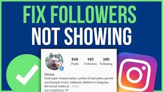 INSTAGRAM NOT SHOWING FOLLOWERS | Fix Instagram Follower Count Stuck 2024