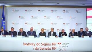 Wybory do Sejmu RP i Senatu RP - Konferencja Prasowa PKW, 27.10.2015 r., godz. 15.00