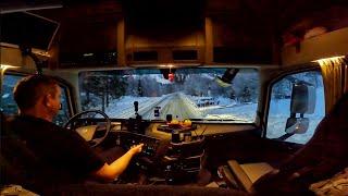 How to drive a truck in a mountains during winter POV CV Truck Driving Norway 4K60 Volvo FH540 8x4