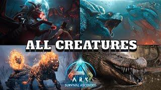 Ark Survival Ascended ALL NEW CREATURES TRAILERS !!!