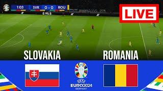 LIVE : Slovakia vs Romania | UEFA Euro Cup 2024 | Match Live Today | Full Match Streaming