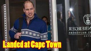 Prince William has arrived in Cape Town to attend the Earthshot Prize ceremony