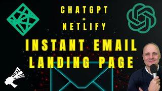 Effortlessly Launch MVPs with AI ChatGPT & Netlify: Instant Email Collection Landing Page #ChatGPT