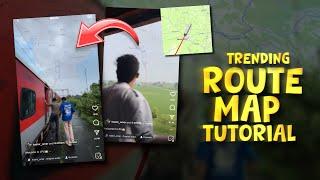 NEW TRENDING REELS ROUTE MAP EFFECT TUTORIAL | TRAVEL REELS VIDEO EDITING | REELS TRENDING TUTORIAL