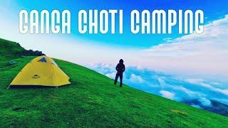 CAMPING ABOVE THE CLOUDS AT 9990ft HEIGHT • TENT CAMPING AT GANGA CHOTI