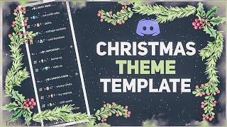 Christmas theme discord server template | aesthetic discord server template