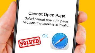 How to Fix Safari Cannot Open The Page Because The Address is Invalid | iPhone | iPad| iOS 16 | 2023