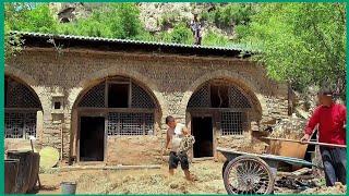 Renovating the hillside cave house is amazing | workers HD