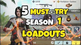 5 LOADOUTS to try after SEASON 1 Update in COD Mobile