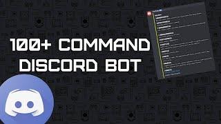 Moderation Discord Bot With 100+ Commands | Free Source Code | Replit Tutorial