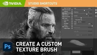 How to Create A Custom Texture Brush in Adobe Photoshop | NVIDIA Studio Shortcut