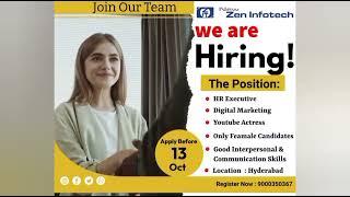 We are hiring | Job Opportunity | Hiring Alert | @newzen Infotech