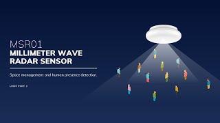 MSR01 Millimeter Wave Radar Sensor - Space management and human presence detection.