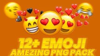 12+ new unique emoji png pack 2023-24 || emoji png GFX pack ||