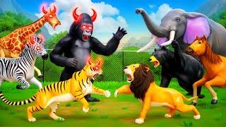 Evil Possessed Zoo Animals Attack - Heroic Gorilla Leads an Epic Rescue Adventure for Survival!