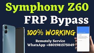 Symphony Z60 FrpSymphony Z60 Google Lock BypassSymphony Z60 Frp Unlock 100℅ Working New Method