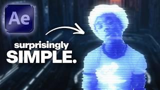 Turn ANYTHING into a Hologram (Gibson Hazard Style VFX) | After Effects Tutorial