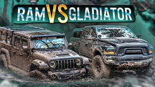 Dodge Ram против Jeep Gladiator! Оффроад-битва пикапов!