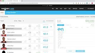 FantasyLabs NBA Lineup Builder Lite Tutorial | The Action Network