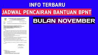 Jadwal resmi pencairan bantuan bpnt bulan November