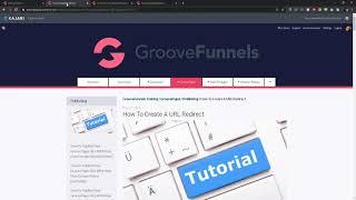 GroovePages Tutorial: How To Create A URL Redirect