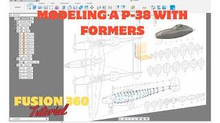 How to model a P-38 lightning using formers. Surface modeling