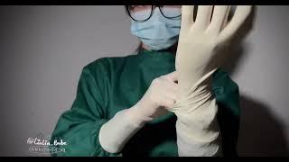 Double layer surgical gloves and surgical tools 双层手术手套与手术工具|ASMR