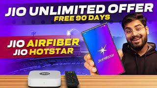 Jio Unlimited Offer 2025  Free 90 Days Jio Hotstar & 50 Days Jio AirFiber WiFi  IPL Cricket Offer