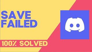 How to Fix Discord Save Failed On Any Android Phone - Mobile Problem