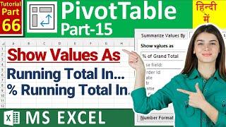 MS-EXCEL-66-Running Total In | % Running Total In | Cumulative Sum | Show Value As | Pivot Table