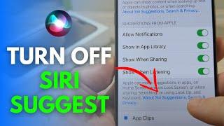 How To Turn Off Siri Suggestions On iPhone Lock Screen And Home Screen