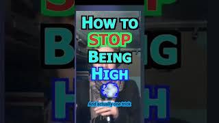 How to STOP being so stoned or high from marijuana #elpodcast #shorts #cannabis
