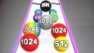 Number Ball 3D - Merge Games ! All Levels Gameplay Level (74-80) android, ios