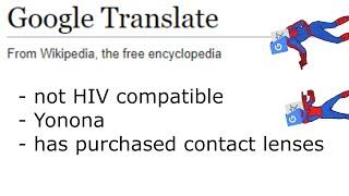 Destroying Google Translate's Wikipedia page using Google Translate