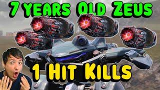 7 Years Old: ZEUS ONE SHOT Kills on CRISIS - War Robots Mk3 Gameplay WR