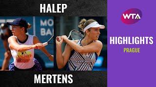 Simona Halep vs. Elise Mertens | 2020 Prague Final | WTA Highlights