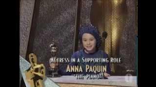 Anna Paquin winning Best Supporting Actress for 'The Piano' in 1994