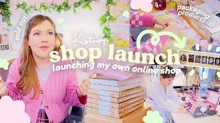 SHOP LAUNCH DAY VLOG  Launching my new online shop! I can't believe we've done it  (We sold out!)