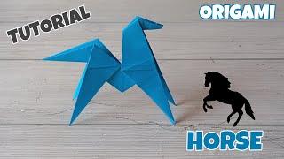 HORSE ORIGAMI| HOW TO MAKE PAPER HORSE CRAFT| STEP BY STEP FOLDING| #horse #animal #origami